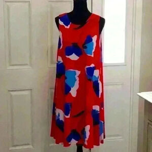 Like New Anne Klein Floral Print Dress Size 10